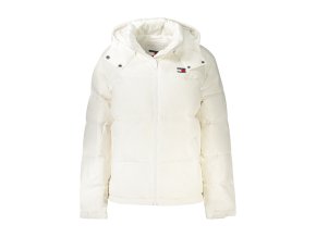 Kvalitná Dámska Zimná Bunda TOMMY HILFIGER Biela (Velkost XL, Farba Biela)