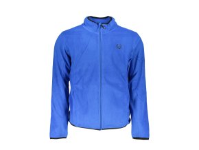 Športová Pánska Mikina so zipsom GIAN MARCO VENTURI Modrá (Velkost 2XL, Farba Modrá)