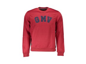 Športová Pánska Mikina bez zipsu GIAN MARCO VENTURI Červená (Velkost 2XL, Farba Červená)