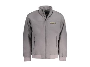 Kvalitná Pánska Zimná Bunda NAPAPIJRI Šedá (Velkost S, Farba Šedá)