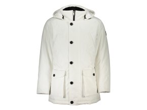 Kvalitná Pánska Zimná Bunda HUGO BOSS Biela (Velkost 46, Farba Biela)