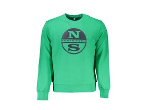 Športová Pánska Mikina bez zipsu NORTH SAILS Zelená (Velkost 3XL, Farba Zelená)