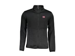 Športová Pánska Mikina so zipsom NORWAY 1963 Čierna (Velkost L, Farba Čierna)