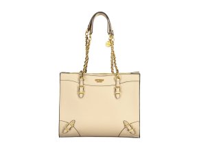 Štýlová Dámska Kabelka GUESS JEANS  34X28X8cm  Bežová (Velkost UNI, Farba Bežová)