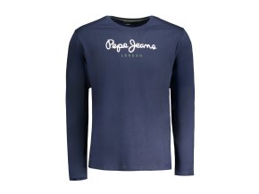 Štýlové Pánske Tričko s dlhým rukávom PEPE JEANS Modrá (Velkost XL, Farba Modrá)