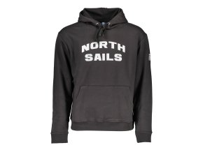 Športová Pánska Mikina bez zipsu NORTH SAILS Čierna (Velkost XL, Farba Čierna)