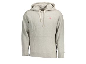 Športová Pánska Mikina bez zipsu LEVI´S Šedá (Velkost 2XL, Farba Šedá)