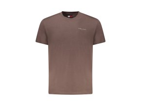 Štýlové Pánske Tričko s krátkym rukávom TOMMY HILFIGER Hnedá (Velkost 3XL, Farba Hnedá)