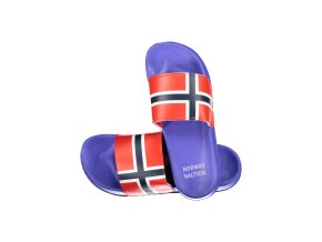 Štýlové Pánske Šľapky NORWAY 1963 Modrá (Velkost 45, Farba Modrá)