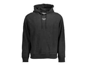 Športová Pánska Mikina bez zipsu CALVIN KLEIN Čierna (Velkost 2XL, Farba Čierna)