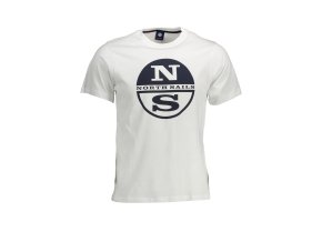 Štýlové Pánske Tričko s krátkym rukávom NORTH SAILS Biela (Velkost XL, Farba Biela)