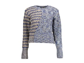 Elegantný Dámsky Pulóver DESIGUAL Modrá (Velkost XL, Farba Modrá)