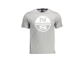 Štýlové Pánske Tričko s krátkym rukávom NORTH SAILS Šedá (Velkost 2XL, Farba Šedá)