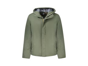 Kvalitná Pánska Zimná Bunda K-WAY Zelená (Velkost XL, Farba Zelená)