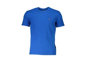 Štýlové Pánske Tričko s krátkym rukávom NAPAPIJRI Modrá (Velkost XL, Farba Modrá)