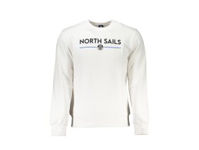 Športová Pánska Mikina bez zipsu NORTH SAILS Biela (Velkost 2XL, Farba Biela)
