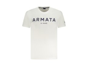 Štýlové Pánske Tričko s krátkym rukávom ARMATA DI MARE Biela (Velkost 2XL, Farba Biela)