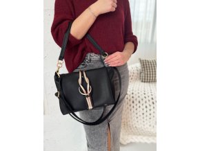 grosso damska kabelka na rameno crossbody 4019 cerna 1