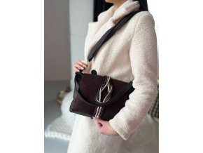 grosso damska kabelka na rameno crossbody 4019 cokoladova hneda 2