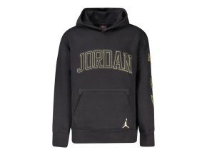 Športová Pánska Mikina bez zipsu JORDAN Čierna (Velkost 13-15A, Farba Čierna)