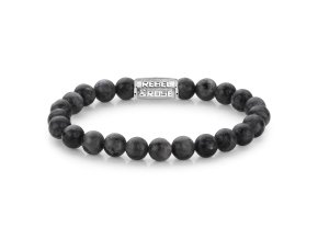 Rebel & Rose pánský nárámek Grey Seduction 8 mm (Velikost L)