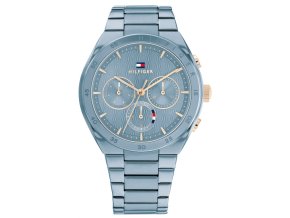 Elegantné Dámske Hodinky TOMMY HILFIGER 1782576 (38 mm) – modré puzdro modrý oceľový náramok