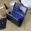 Gregorio Kožená modrá dámska peňaženka v darčekovej krabičke