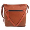 Oranžová stredne veľká crossbody dámska kabelka XH5047