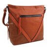 Oranžová stredne veľká crossbody dámska kabelka XH5047