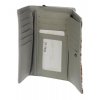 GROSSO Kožená dámska peňaženka vo farebnom motíve RFID šedá v darčekovej krabičke PN29
