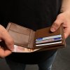 LEANDRO LIDO Klasická peňaženka hnedá