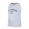 Lee Cooper Tričko Bez Rukávov Logo Cooper Biele