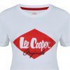 Lee Cooper Diamant Dámske Tričko Biele