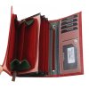 Červená dámska kožená peňaženka v krabičke Cavaldi