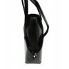 Čierna elegantná matná kabelka cez rameno S698 GROSSO