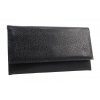 Elegantná čierna tenká dámska listová kabelka SP07 GROSSO