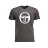 Sergio Tacchini Perfektné Pánske Tričko Krátky Rukáv Šedá
