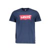 LEVI'S Perfektné Pánske Tričko Krátky Rukáv Modrá