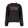 CAVALLI CLASS Perfektná Dámska Mikina Čierna