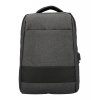 Tmavo šedý batoh pre notebook 15,6 palca, USB, UNI