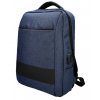 Modrý batoh pre notebook 15,6 palca, USB, UNI