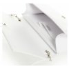 Luxusná biela lakovaná dámska listová kabelka SP100 GROSSO
