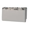 GROSSO Kožená dámska peňaženka RFID šedo-čierna v darčekovej krabičke