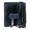 GROSSO Kožená dámska peňaženka RFID modrá v darčekovej krabičke