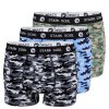 Stark Soul® Prémiové Pánske Boxerky bez bočných švov balenie 3 kusy kamufláž (Veľkosť M, Farba Červená)