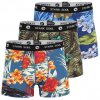 Stark Soul® Prémiové Pánske Hawajské Boxerky ALOHA bez bočných švov set 3 kusov mix farieb (Veľkosť XL, Farba Červená)