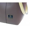 Hnedo-béžová s fialovým nádychom shopper dámska kabelka S683 GROSSO