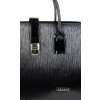 Čierna vrúbkovaná elegantná dámska aktovka / taška na notebook 15.6 "ST02 GROSSO