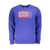 NORWAY 1963 Perfektná Pánska Mikina Modrá (Veľkosť L, Farba modrá)