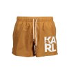 KARL LAGERFELD BEACHWEAR Perfektné Pánske Plavky Hnedá (Veľkosť S, Farba Hnedá)